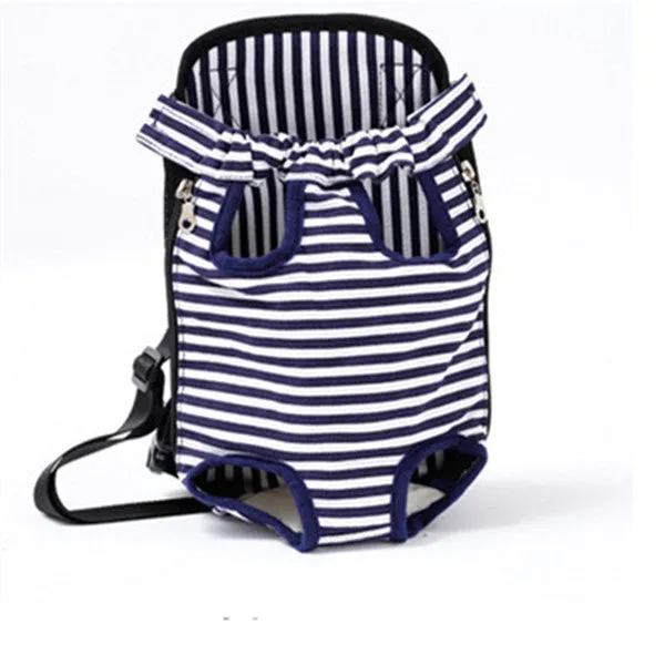 Sidiou Group Pet Carrier Dog Front Chest Backpack Five Holes Backpack Dog Outdoor Carrier Tote Bag