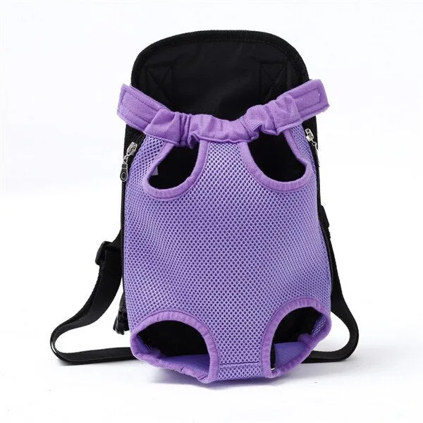 Sidiou Group Pet Carrier Dog Front Chest Backpack Five Holes Backpack Dog Outdoor Carrier Tote Bag