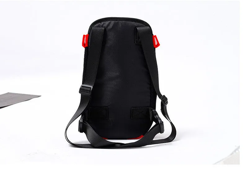 Sidiou Group Pet Carrier Dog Front Chest Backpack Five Holes Backpack Dog Outdoor Carrier Tote Bag