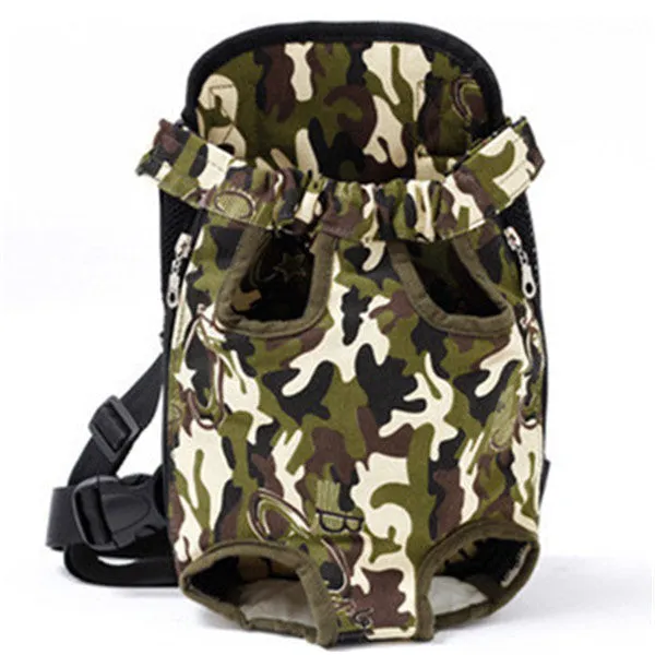 Sidiou Group Pet Carrier Dog Front Chest Backpack Five Holes Backpack Dog Outdoor Carrier Tote Bag