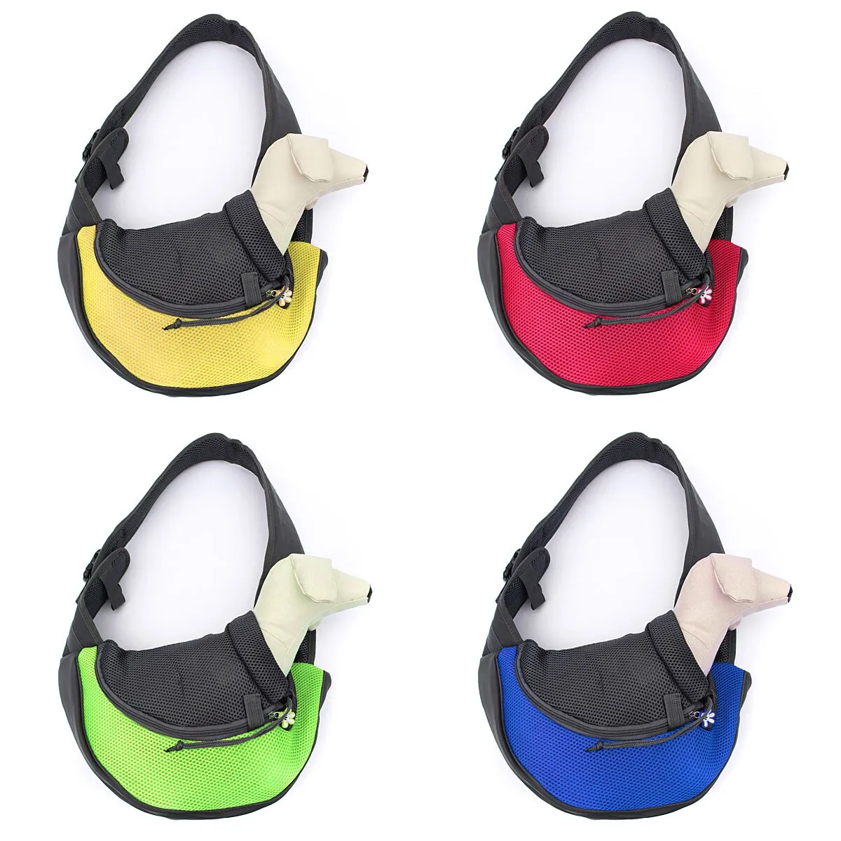 Sidiou Group Pet Dog Cat  Carrier Mesh Sling Backpack Travel Tote Shoulder Bag Carrier Backpack