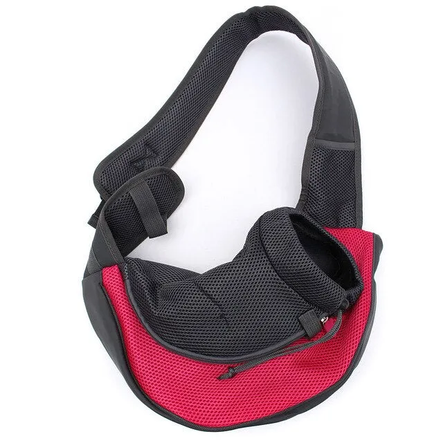 Sidiou Group Pet Dog Cat  Carrier Mesh Sling Backpack Travel Tote Shoulder Bag Carrier Backpack