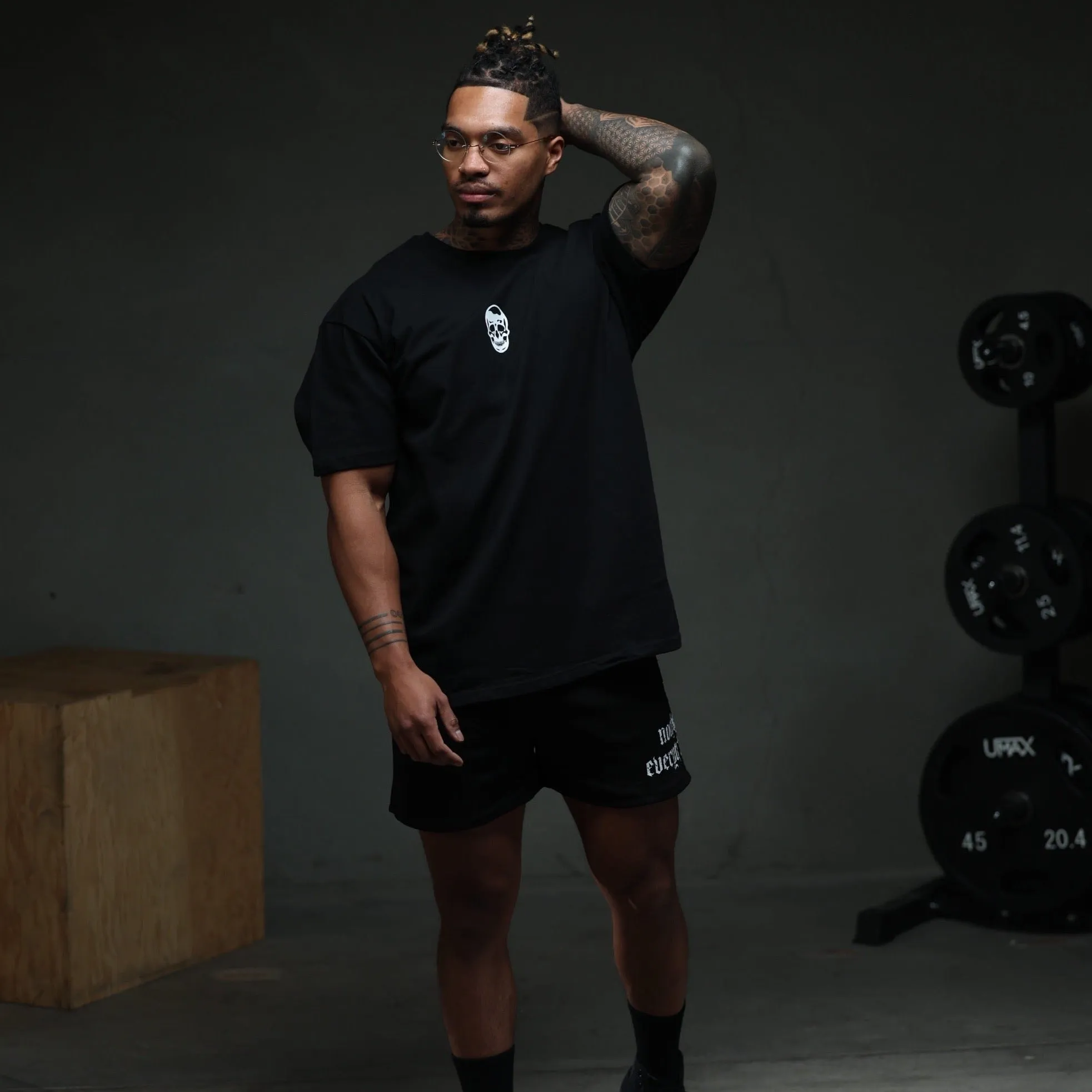 Skull Tee - Black/White
