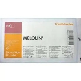 Smith & Nephew Melolin 10 x 20 cm Low Adherent Absorbent Dressing(s) - Wounds Abrasions Burns