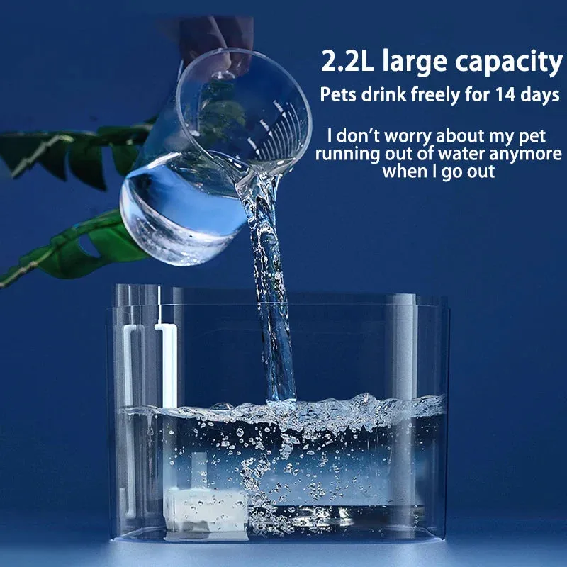 USB Electric Cat Water Fountain with Filter and Quiet Operation