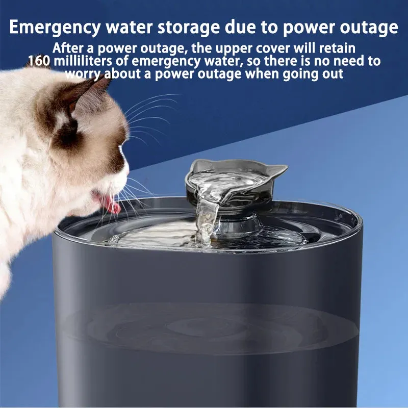 USB Electric Cat Water Fountain with Filter and Quiet Operation