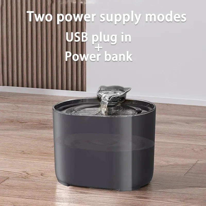 USB Electric Cat Water Fountain with Filter and Quiet Operation