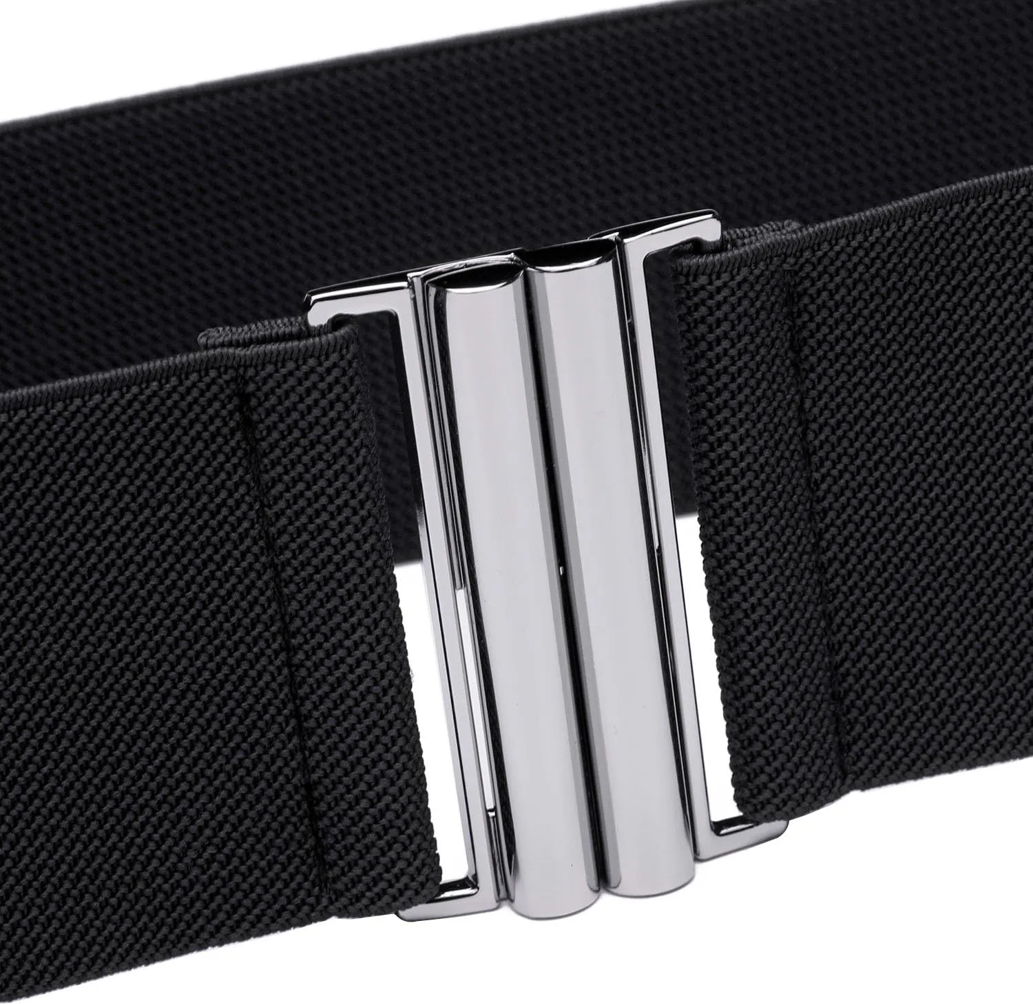 Womens Wide Elastic Waist Belt Cinch Belt Trimmer Stretch Waistband