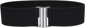 Womens Wide Elastic Waist Belt Cinch Belt Trimmer Stretch Waistband