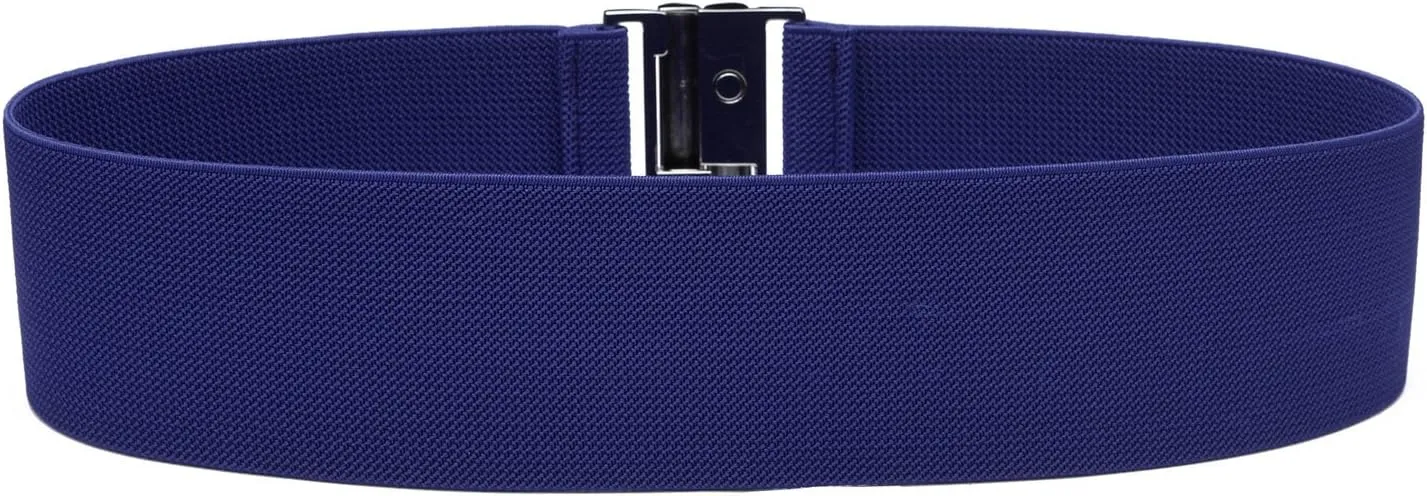 Womens Wide Elastic Waist Belt Cinch Belt Trimmer Stretch Waistband