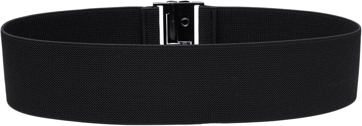 Womens Wide Elastic Waist Belt Cinch Belt Trimmer Stretch Waistband